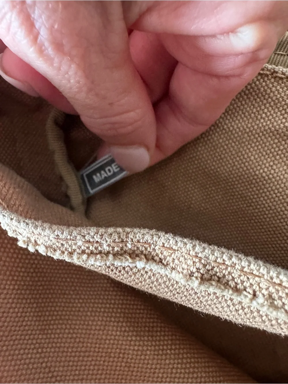 VINTAGE BURBERRY Tan Canvas Messenger Bag Crossbody Stripe Unisex Y2K